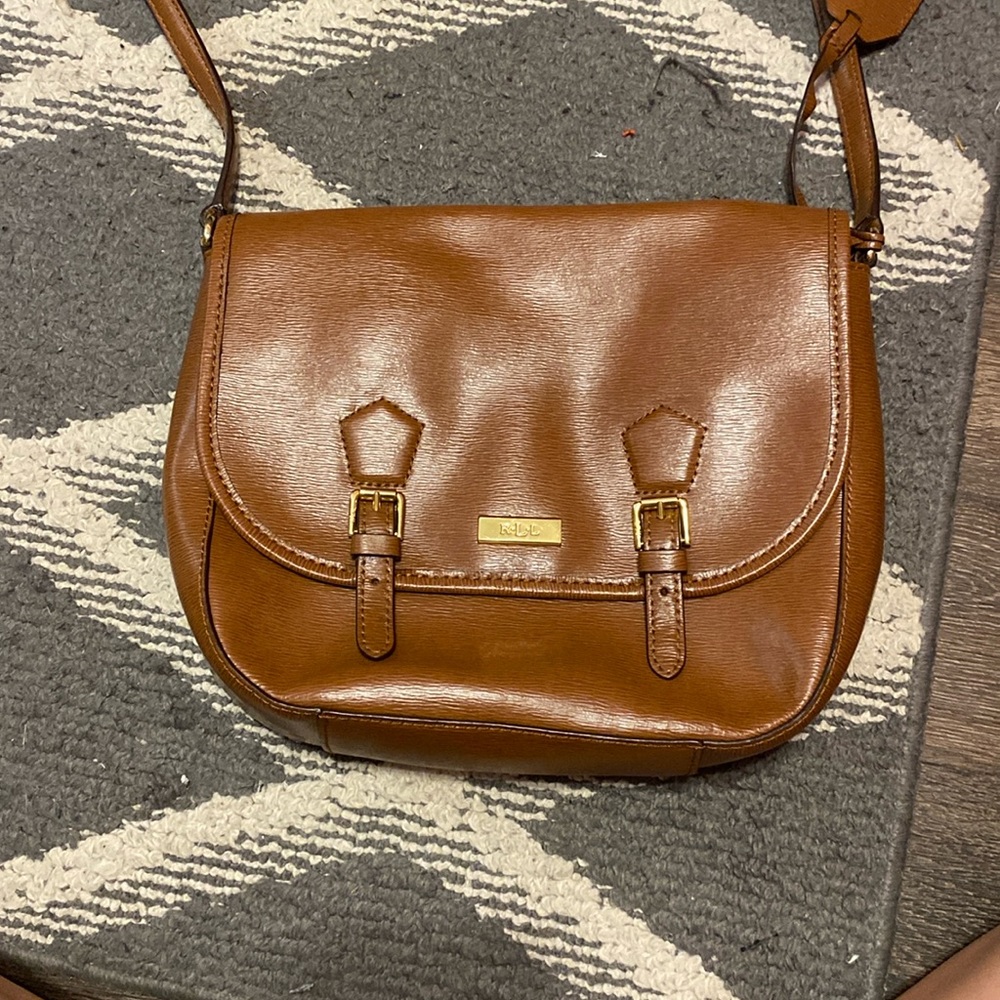 brown purse light brown inside